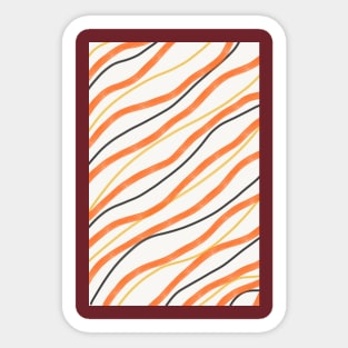 Tile of curvy lines Sticker